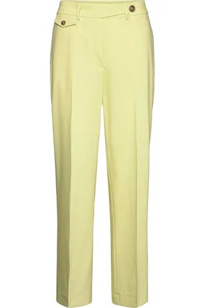 Karen by Simonsen Bydneykb Straight Pants Bottoms Trousers Suitpants Yellow