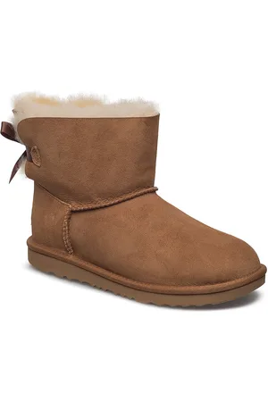 UGG #K Mini Bailey Bow I Snørestøvletter Støvletter Brown