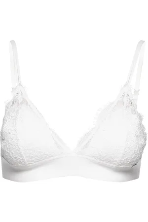 Lindex Bra Nora Triangle Bralette Lingerie Bras & Tops Soft Bras Bralette White