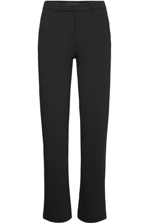 VERO MODA Vmzamira Mw Slim Straight Pant Noos Bottoms Trousers Straight Leg Black