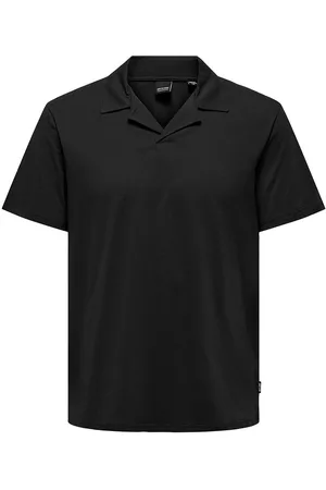 Only & Sons Onsabraham Reg Ss Resort Polo Cs Tops Polos Short-sleeved Black