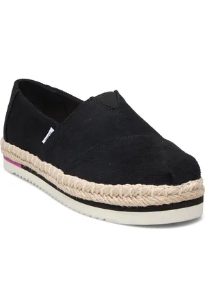 TOMS Alpargata Platform Rope Sandaler Espadrilles Lave Black