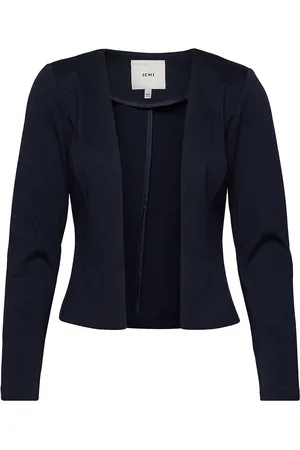 Ichi Ihkate Short Bl Blazers Cropped Blazers Black