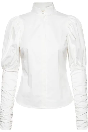 Notes Du Nord Nila Shirt Tops Blouses Long-sleeved White