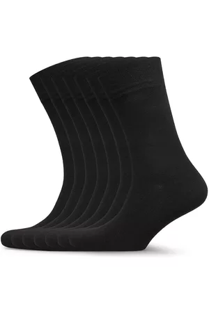 Dovre Bamboo Socks 7 Pack Underwear Socks Regular Socks Black