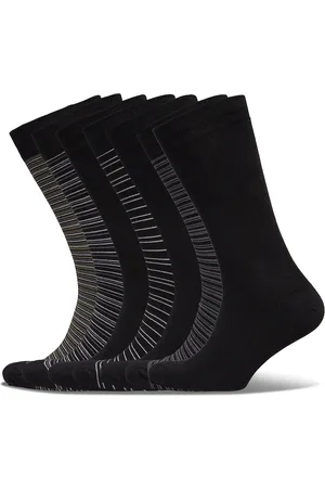Dovre Bamboo Socks 7 Pack Underwear Socks Regular Socks Black