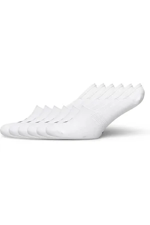 Hummel Hmlchevron 6-Pack No Show Socks Sport Socks Footies-ankle Socks White