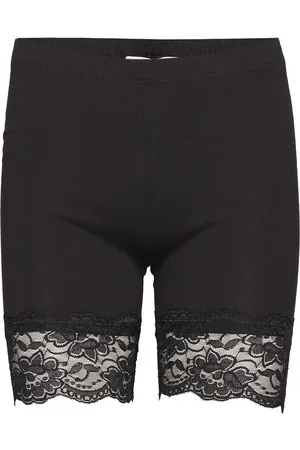 Cream Matilda Biker Shorts Lingerie Shapewear Bottoms Black