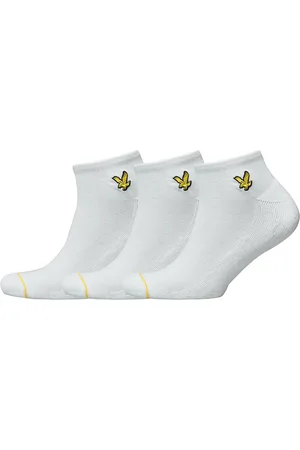 Lyle & Scott Ross Ankelsokker Korte Strømper White