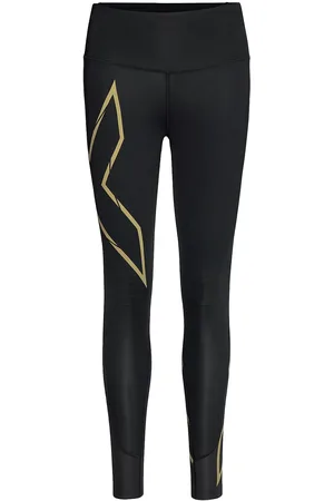 2XU Light Speed Mid-Rise Compression Tights Sport Running-training Tights Black
