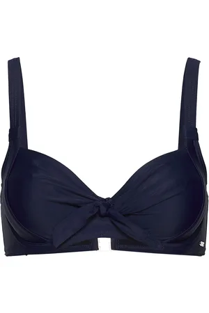 Abecita Capri Unique Bikini Wire Bra Swimwear Bikinis Bikini Tops Wired Bikinitops Blue