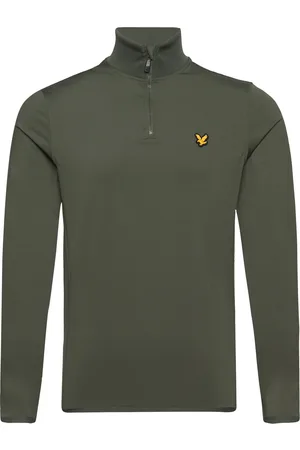 Lyle & Scott Tech 1/4 Zip Midlayer Sport T-shirts Long-sleeved Green