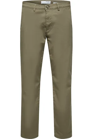 SELECTED Slh175-Slim New Miles Flex Pant Noos Bottoms Trousers Chinos Green