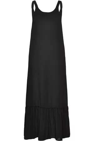 ONLY Onlalma Life Poly Noemi Long Dress Solid Maxikjole Festkjole Black