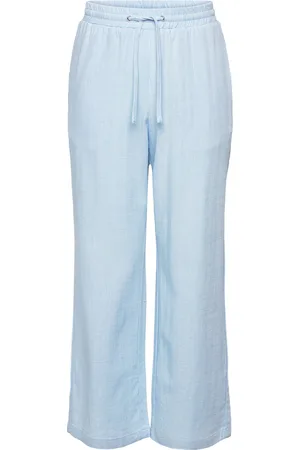 Grunt Grcamille Linen Pants Bottoms Trousers Blue