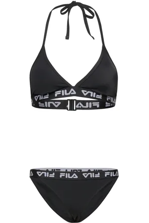 Fila Split Triangle Bikini Sport Bikinis Bikini Sets Black