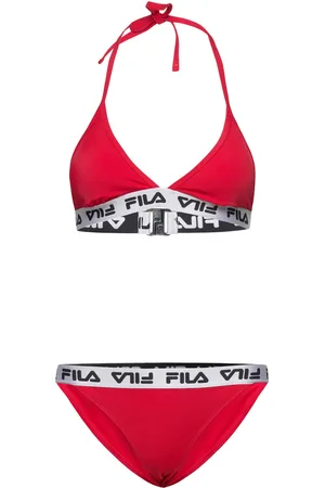 Fila Split Triangle Bikini Sport Bikinis Bikini Sets Red