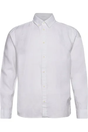 Les Deux Kristian Linen B.d. Shirt Tops Shirts Casual White