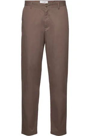 Les Deux Jared Twill Chino Pants Designers Trousers Chinos Brown