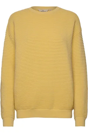 Basicapparel Ista - Organic Cotton Tops Knitwear Jumpers Yellow