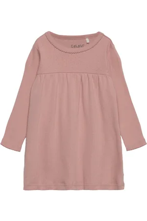 CeLaVi Nightdress Ls Dresses & Skirts Dresses Casual Dresses Long-sleeved Casual Dresses Pink