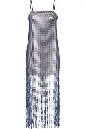 REMAIN Birger Christensen Dame Festkjoler - Sequin Lace Fringe Dress Dresses Party Dresses Grå