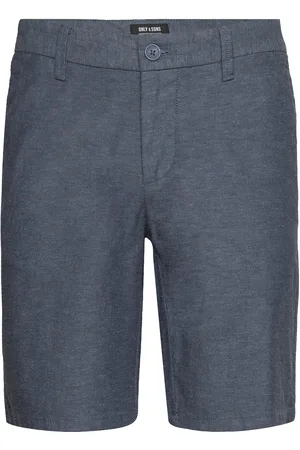 Only & Sons Onsmark 0011 Cotton Linen Shorts Noos Bottoms Shorts Chinos Shorts Navy