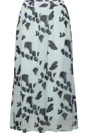 MSCH Mschgabriana Kabrina Skirt Aop Langt Skjørt Blue