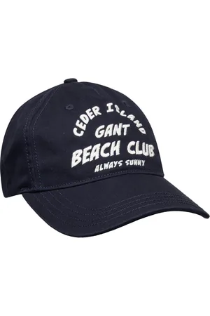 GANT Graphic Cotton Twill Cap Accessories Headwear Caps Navy