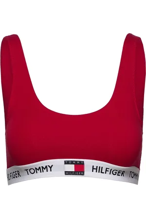 Tommy Hilfiger Bralette Lingerie Bras & Tops Soft Bras Tank Top Bras Red