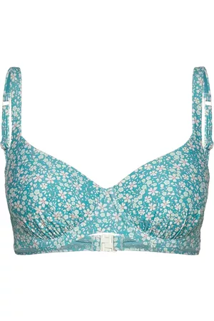 Abecita Maui Bikini Wire Bra Swimwear Bikinis Bikini Tops Wired Bikinitops Blue