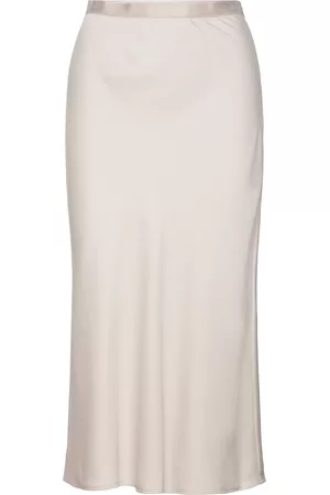 Calvin Klein Dame Midiskjørt - Recycled Cdc Bias Cut Midi Skirt Knelangt Skjørt Grå