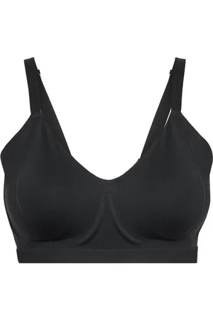 Calvin Klein Lght Lined Bralette Lingerie Bras & Tops Soft Bras Tank Top Bras Black