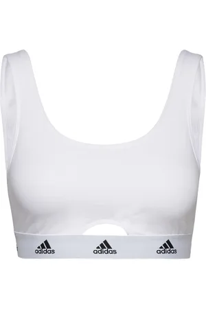 adidas Bustier Sport Bras & Tops Soft Bras Bralette White