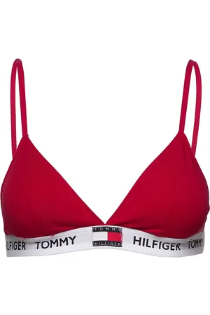 Tommy Hilfiger Padded Triangle Bra Lingerie Bras & Tops Soft Bras Bralette Red