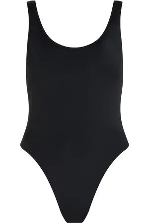 Calvin Klein Scoop Back Piece-Rp Badedrakt Badetøy Black