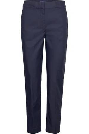 GANT Slim Slack Bottoms Trousers Slim Fit Trousers Navy