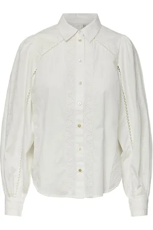 Y.A.S Kenora Ls Shirt S. Noos Tops Shirts Long-sleeved White