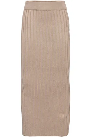 Grunt Else Knit Skirt Dresses & Skirts Skirts Maxi Skirts Pink