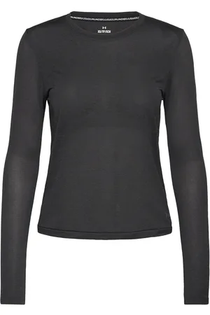 Under Armour Ua Seamless Stride Ls Sport T-shirts & Tops Long-sleeved Black