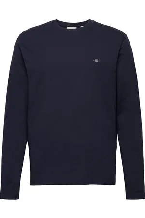 GANT Reg Shield Ls T-Shirt Tops T-shirts Long-sleeved Blue