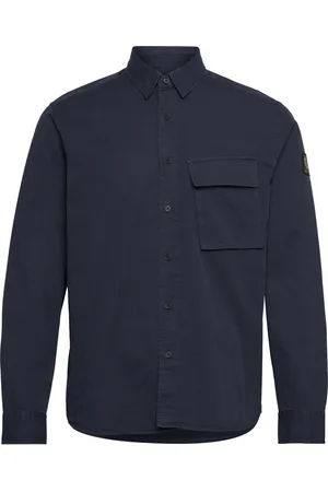 Belstaff Scale Shirt Designers Shirts Casual Navy