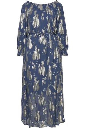 Bruuns Bazaar Bottlebrushbbkarlotta Dress Knelang Kjole Navy