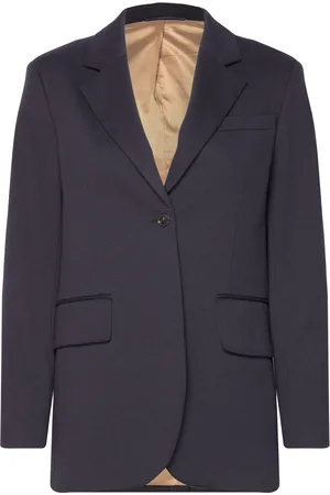 GANT Reg Jersey Blazer Blazers Single Breasted Blazers Blue