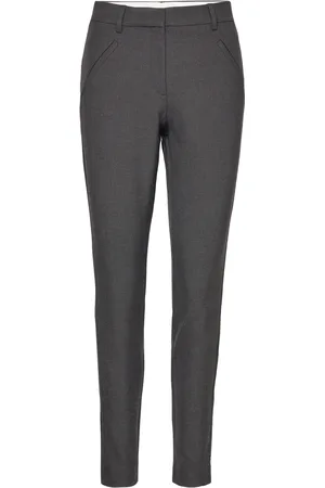 Fiveunits Angeliefv Pure Bottoms Trousers Slim Fit Trousers Grey