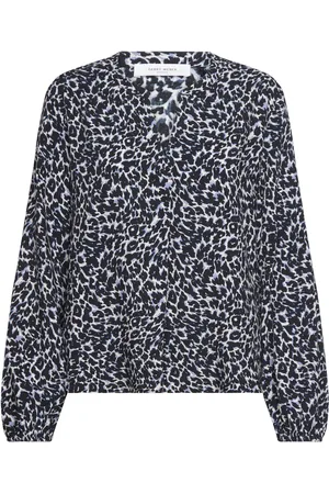 Gerry Weber Blouse 1/1 Sleeve Tops Blouses Long-sleeved Blue