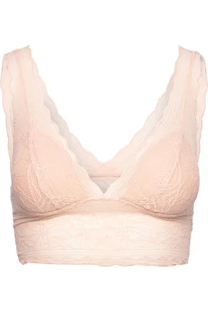 Chantelle Floral Touch Very Covering Underwire Bra Designers Bras & Tops Soft Bras Non Wired Bras Pink