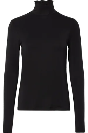 Coster Copenhagen Cc Heart Sofia Turtleneck Blouse Tops T-shirts & Tops Long-sleeved Black