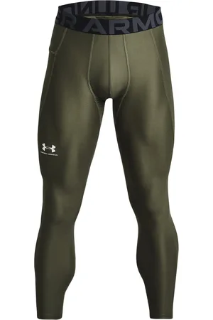 Under Armour Ua Hg Armour Leggings Sport Running-training Tights Khaki Green