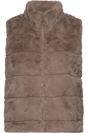Freequent Fqfoxy-Waistcoat Vests Padded Vests Brown